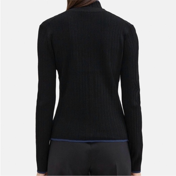 Theory Slim black Cardigan in Crepe Knit NWT - Picture 3 of 6